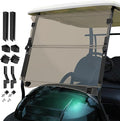 Club Car Precedent Windshield,Golf Cart Windshield for Precedent/Tempo/Onward (2004-Up)– Heavy Duty Hinges, Foldable, Anti-UV & Impact Resistant, 5MM Thick PC Material, 37.6"W X 33.2"H (tinted)