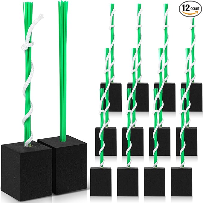 Shappy 12 Pieces Baseball Base Plugs with Tassel Heavy Duty Anchor Plugs for Baseball Field and Softball Accessories