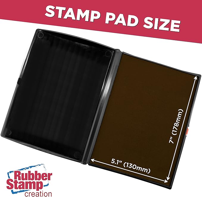 Large Premium Brown Ink Stamp Pad - Image 3