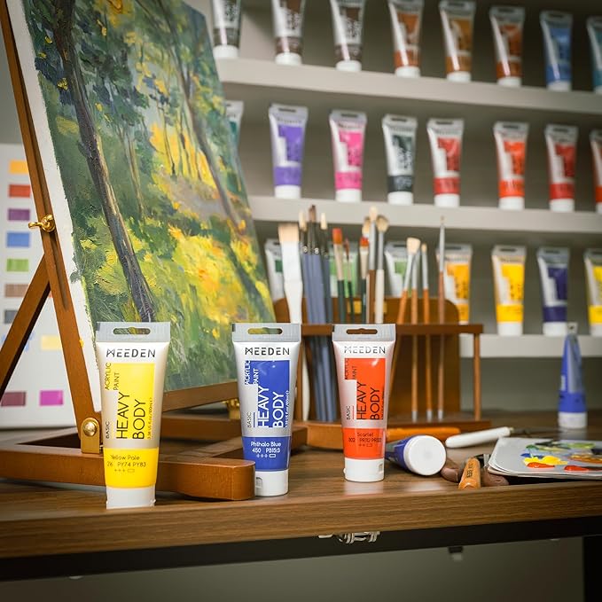 MEEDEN Acrylic Paint Ultramarine Blue: 100ml/3.38oz Heavy Body Acrylic Paint - Image 6