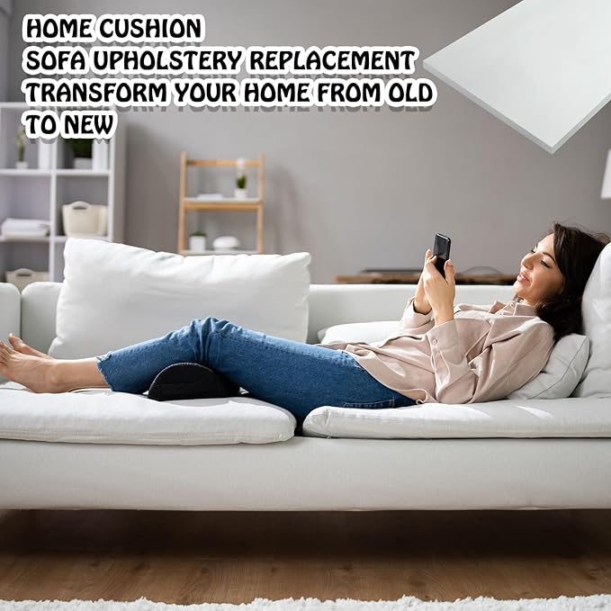 Amylove Polyurethane Foam 24" x 72" High Density Cushion Upholstery Foam Sheet - Image 5