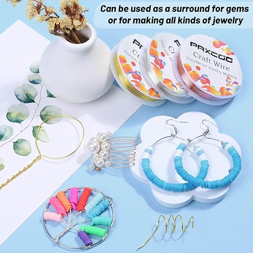 Paxcoo 3 Pack Jewelry Wire Craft Wire 18 Gauge Tarnish Resistant Beading Wire - Image 2