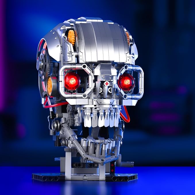 Mechanical Halloween Skull Building Set - Image 2