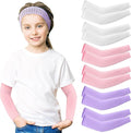 SATINIOR 6 Pairs Arm Sleeves for Kids, Compression UV Cooling Arm Sleeve for Baseball Football Youth Boy Girl Sports