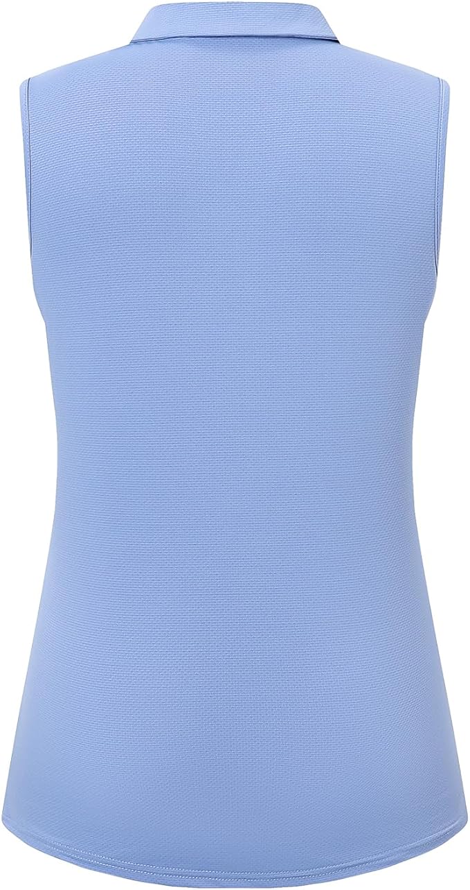 Womens Sleeveless V Neck Golf Polo Shirts