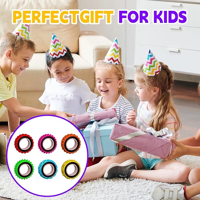 Fidget Toys Sensory Ring for Kids, Finger Spinner Rings Quiet Finger Spinne Fun - Image 7