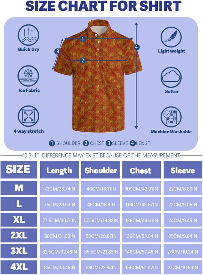 Mens Golf Shirts Golf Polo Shirts for Men Short Sleeve Polo Shirts Golf Gifts