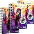 ARTISTIC EYE 5.5x8.5 Premium Watercolor Pads, Spiral Bound, Acid-Free Paper by ARTISTICEYE