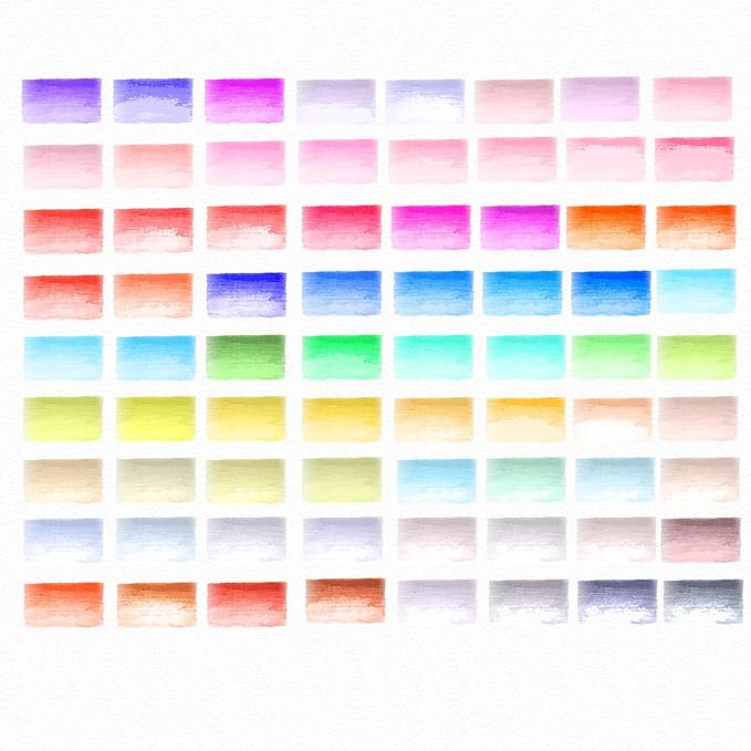Watercolor Pens Set, 72-Color Dual Tip Paint Markers, Water-Based Coloring Pens - Image 2