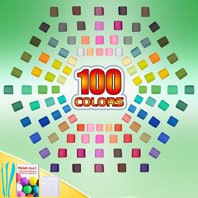 ESSENSON Air Dry Clay 100 Colors, Modeling Clay - Image 2
