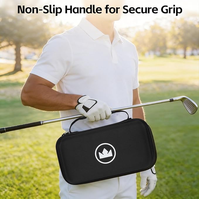 Craftsman Golf Glove Holder Case with Glove Shaper Portable Golf Accessories Organizer for Tees,Balls,Divot Tools,Ball Marker Golf Bag Accessories Golf Gift for Men/Women