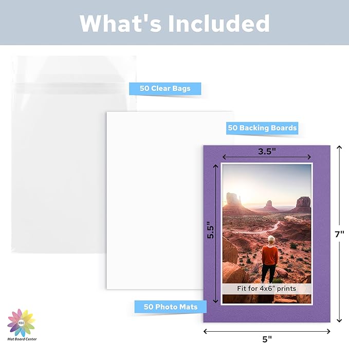 Mat Board Center, 5x7 for 4x6 Mix Color Mat Kit - Image 2