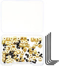 MECCANIXITY 50 Pcs Metal Locking Pin Backs, Locking Pin Keepers Clasps 5mm by MECCANIXITY