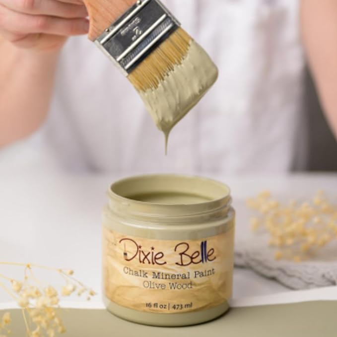 Dixie Belle Paint Company Chalk Finish Furniture Paint – Olive Wood – Matte - Image 3