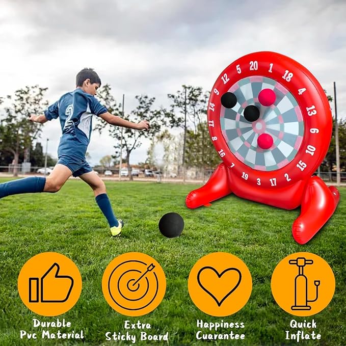 6Ft Tall Giant Kick Darts Games Inflatable Giant Kick Darts Games, Jumbo - Image 3