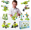 makerzoid Building Robot Kit, 370+ Educational DIY Building Blocks, 100+ Models by Makerzoid