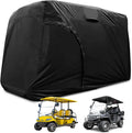 Golf Cart Cover 2/4/6 Passenger, All-Weather Protection Golf Cart Rain Covers, UV Resistant with Windproof Buckle Golf Cart Accessories (Fits for Club Car, for EZGO, for Yamaha)