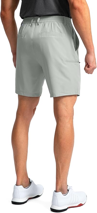 Pinkbomb Men's Golf Shorts with 6 Pockets Stretch Quick Dry Hiking Work Dress Shorts for Men