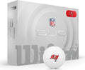 WILSON 2025 Duo Soft NFL Golf Ball - 12 Balls, White, Atlanta Falcons