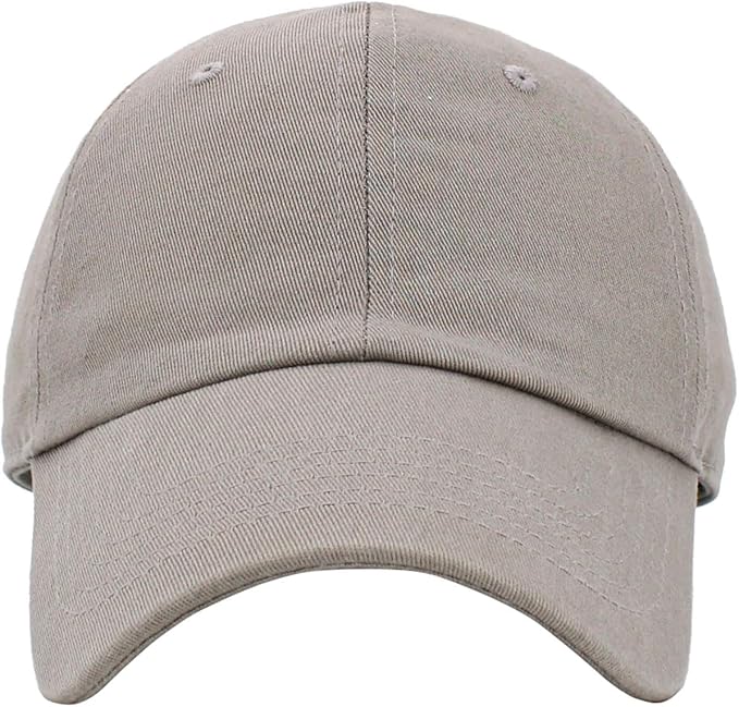 KBETHOS Classic Unisex Cotton Adjustable Low Crown Baseball Cap – Plain Dad Hat