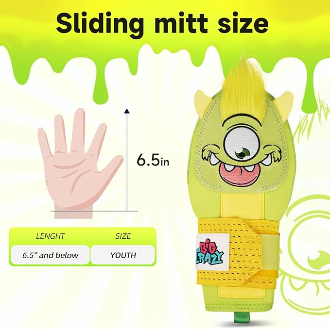 Sliding Mitt for Youth, Baseball Softball Sliding Glove for Kid, Hand Protection for Left & Right Hands, Baseball Accessories and Protective, Flexible Breathable Durable