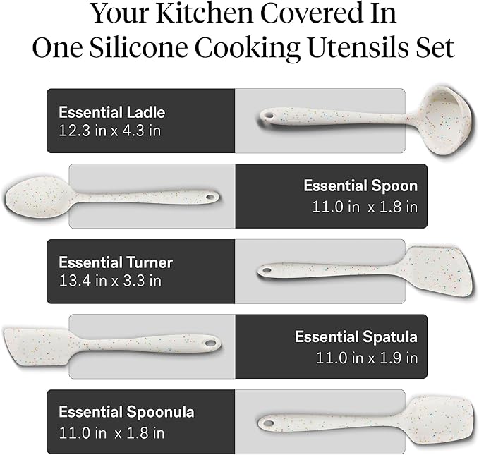 GIR: Get It Right 5-Piece Silicone Essentials Kitchen Utensils Set - Image 3