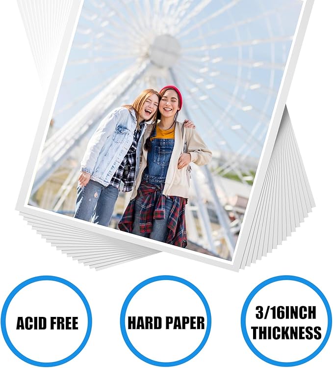 20 Pack White Foam Board 12" x 16.5", 3/16" Thickness Foam Core Baking Board - Image 5