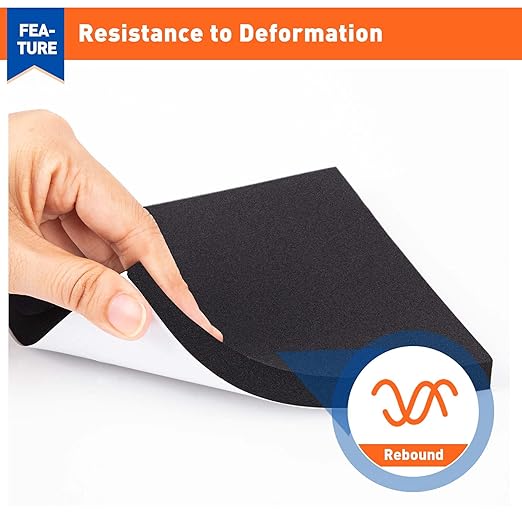 MAGZO 8Pcs Adhesive Foam Padding 1/2 in Thick X 4 in X 4 in, Closed Cell Foam - Image 5