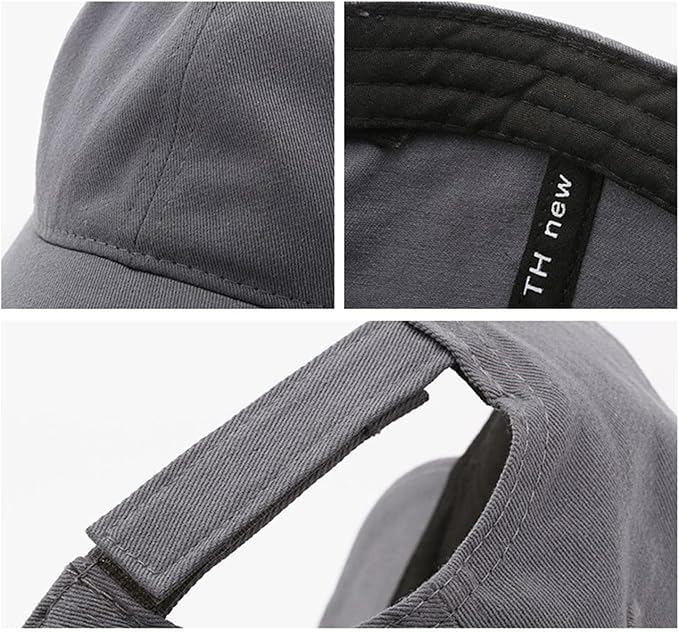 Short Brim Unconstructed Soft Cotton Plain Baseball Cap Adjustable Washed Low Profile Dad Hat for Men Women