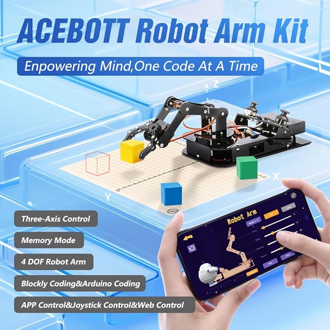 ACEBOTT 4 DOF ESP32 Robotic Arm Kit - Image 2