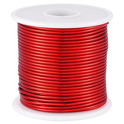 12 Gauge Red Aluminum Craft Wire by OZXCHIXU