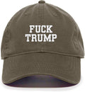 DSGN By DNA Fuck Trump Embroidered Baseball Cap Cotton Adjustable Dad Hat