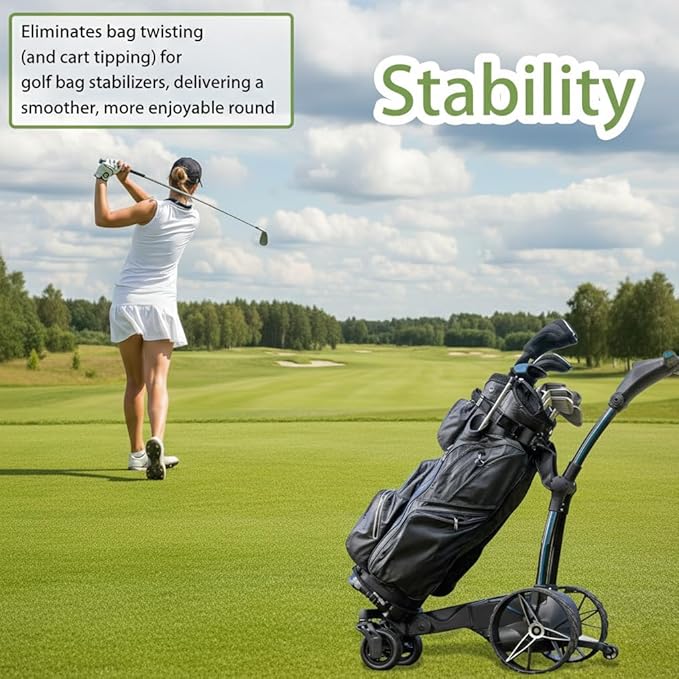 TerraEdge Stabilizer Kit Compatible with Golf Cart Accessories – Anti-Twist Compatible with Mgi Zip Navigator Accessories, Easy Install, Enhanced Cart Security