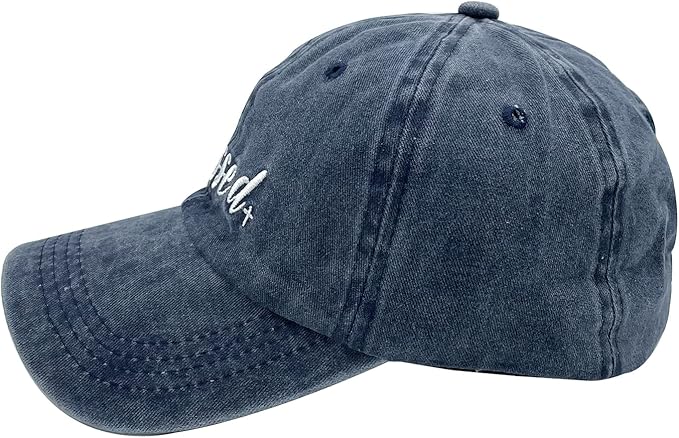 Waldeal Women's Embroidered Dad Hat, Adjustable Vintage Washed Cotton Baseball Cap for Men