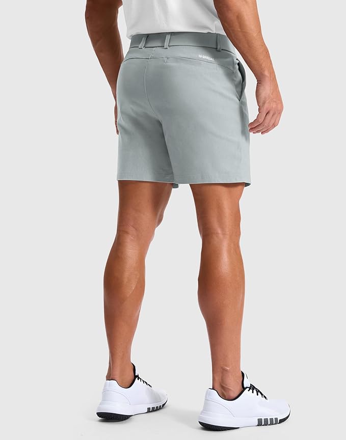 G Gradual Men's Golf Dress Shorts 5"/ 7"/ 9" Stretch Casual Work Flat Front Shorts for Men with 3 Pockets Quick Dry