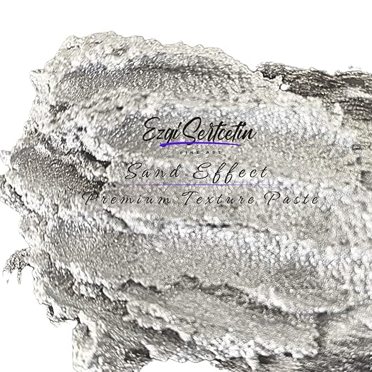 Premium Sand Effect Texture Paste | 6oz by Volume | Unique Metallic Colors | by EzgiSertcetin