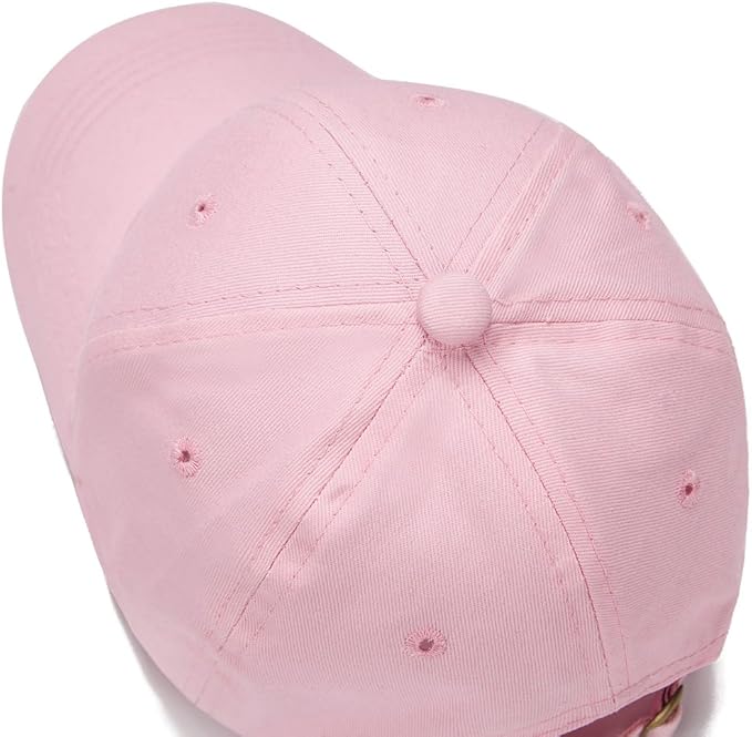 Edoneery Baseball Cap for Kids-Adjustable Washed Cotton Golf Toddler Hat for Boys & Girls