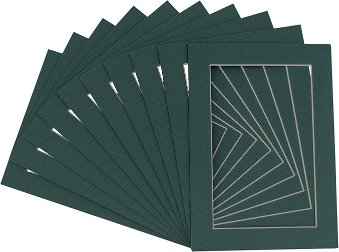 Pack of TEN 8x10 Mats Bevel Cut by Poster+Palooza