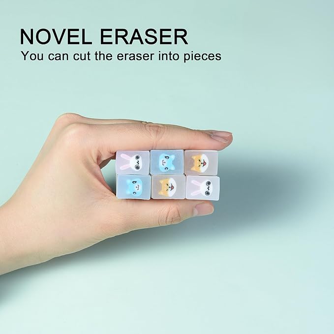 HILAZA 18Pcs Cute Animal Erasers - Image 3