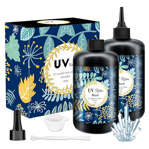 Crystal Clear Hard UV Resin Upgraded Formula Ultraviolet Fast Curing by OSBANG
