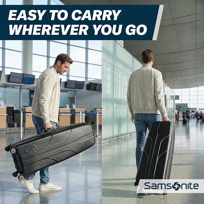 Samsonite Tour Classic Golf Hard Case Golf Travel Bag, Lightweight & Durable ABS Shell, 360 Degree Multi-Directional Wheels