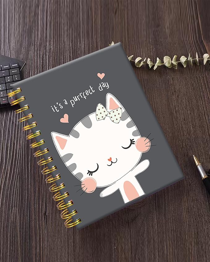 iampanda Spiral Journal Notebook, Strong Twin-Wire Binding - Image 2