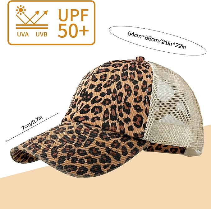 Womens Cow Print Baseball Cap Unisex Adjustable Baseball Hat Casual Cotton Sun Hats for Teen Girls