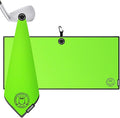 Ghost Golf Magnetic Towel (Caddie) - Premium Ultra-Absorbent Microfiber Golf Towel with Magnet for Golf Carts or Clubs - 18" x 40" Golfing Gear - Waffle Weave Pattern (Neon Pink)