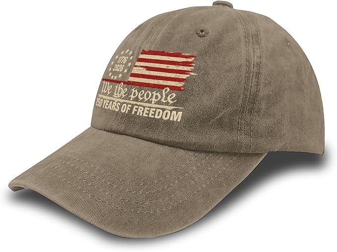 U.S. 250th Anniversary 250 Years Freedoms 1776-2026 Baseball Hats Funny