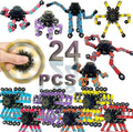24PCS Fingertip Gyro Fingertip Mechanical Top DIY Deformation Robot Metal by ShineWorld