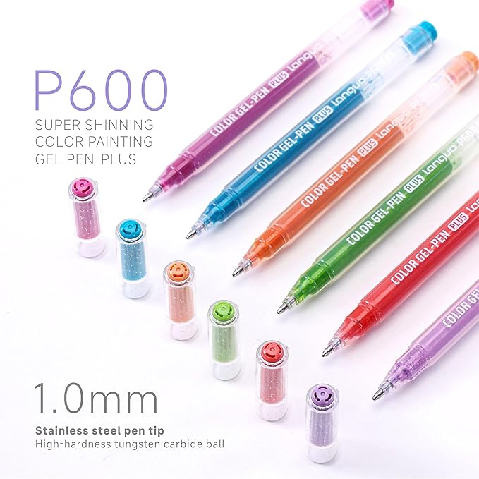 72 Color 1.0mm Glitter Markers for Adults Painting, Christmas Card Drawing - Image 9