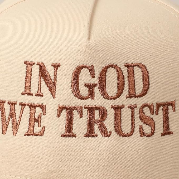 MIRMARU Two-Tone Vintage Canvas Trucker Hats for Men & Women, Adjustable Size Baseball Caps with Trendy Embroidered Design