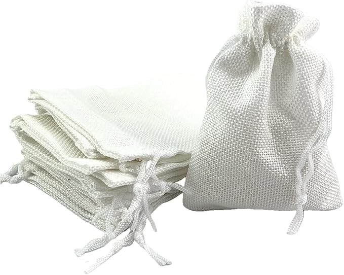 Palmhomee Pack of 25 Burlap Gift Bags - Image 2