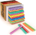 Dustless Colored Chalk 100PCS, 10 Colors Non-Toxic Classroom Chalks by ChalKaachalk